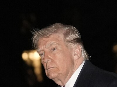 US President Donald Trump returns to the White House from Florida