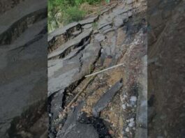 Colapso de carretera deja comunidades incomunicadas en Puerto Plata