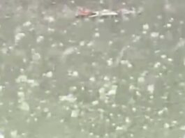 Fuertes lluvias y granizadas en el Gran Santo Domingo