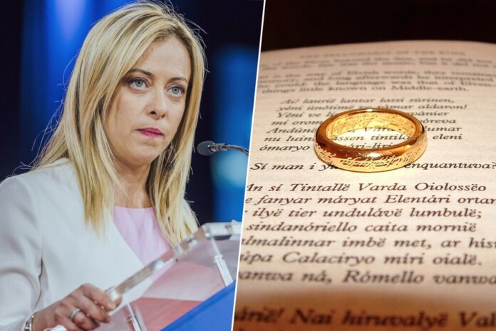 La ultraderecha italiana buscaba una forma de lavar su imagen. Encontró la fórmula en 'El Señor de los Anillos'