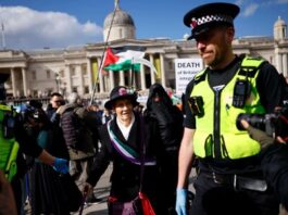 Más de un centenar de detenidos en protesta por Palestine Action