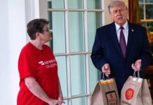 Repartidora que llevó McDonald’s a Trump paga tratamiento de su esposo Repartidora que llevó McDonald's a Trump paga tratamiento de su esposo