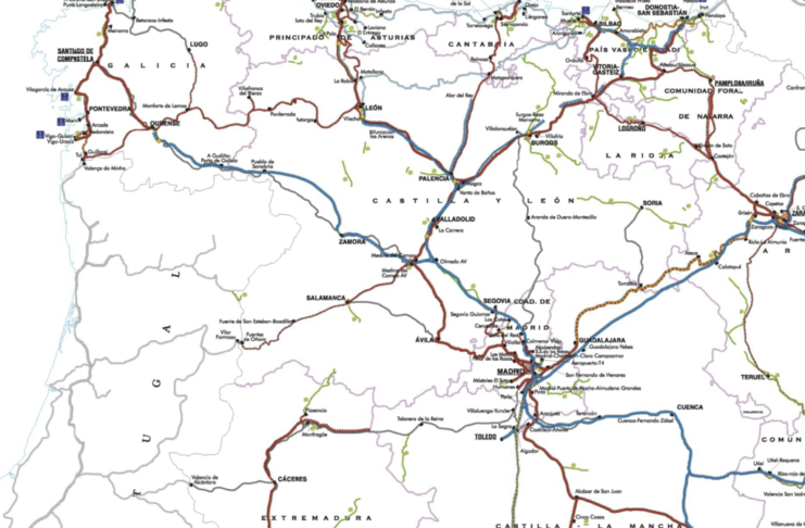 España quiere que el 90% de las personas de este mapa tengan una estación del AVE a 30 minutos. Hay letra pequeña