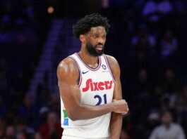 NBA: Embiid fuera del segundo juego ante los Knicks por lesión