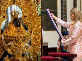 Presidenta de Costa Rica inicia su mandato a los pies de la Virgen de los Ángeles