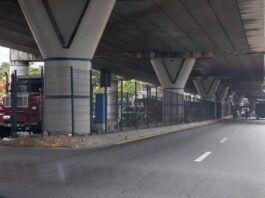 Alcaldía protege con mallas espacios debajo elevado de la 27
