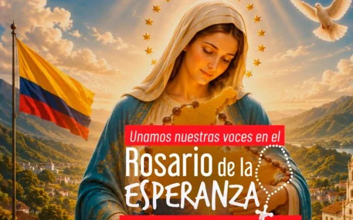 Este martes se rezará el "Rosario de la Esperanza por Colombia" para orar por la paz