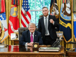 Donald Trump recibe a Justin Gaethje tras victoria en UFC