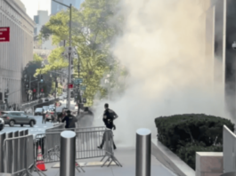 Incendio en Foley Square por artefacto explosivo provoca heridos