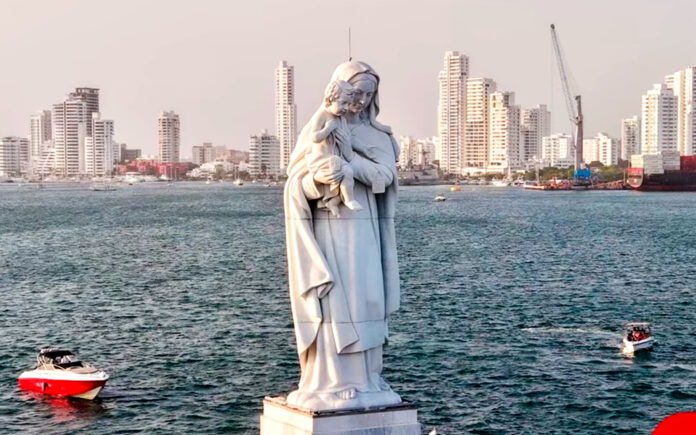 La Virgen del Carmen fue festejada en mares y ríos de Colombia