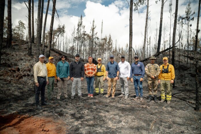 Medio Ambiente confirma control del 99 % del incendio forestal en la Sierra de Bahoruco