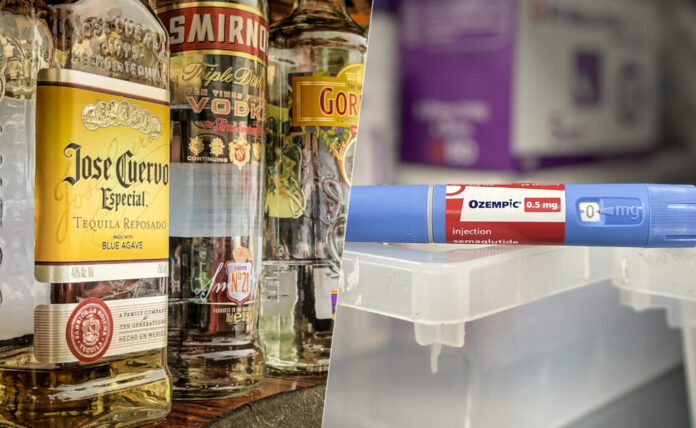 Si la industria del alcohol no tuviera ya suficientes problemas, ahora se ha encontrado con uno más: Ozempic