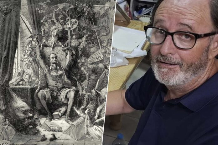 Un profesor de Málaga decidió reescribir el 'Quijote' en caligrafía gótica. Ahora dice que vale un millón de euros