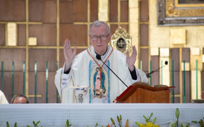 A los pies de la Virgen de Guadalupe, el Cardenal Parolin recuerda a las madres de los desaparecidos