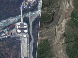 Así borró un glaciar en solo 7 minutos la frontera entre Nepal y China: el antes y el después, visto por satélite