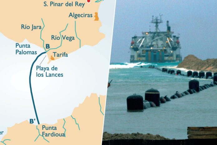 Bajo el Estrecho hay un cable de 29 kilómetros que une España y Marruecos. Y es el 