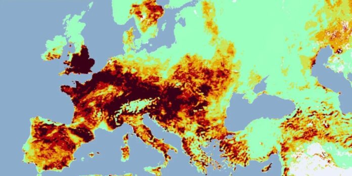 El 47% de todo lo que arde en la Unión Europea está en España: así lo muestra el mapa de Copernicus