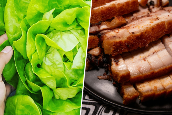 Hemos conseguido convertir una lechuga en una fábrica molecular. Acto seguido, la hemos puesto a fabricar carne de cerdo