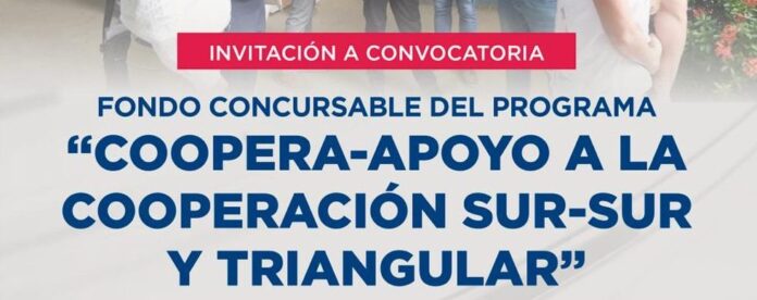 RD invita a postulantes a presentar proyectos al Fondo COOPERA de cooperación internacional
