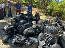 7,550 libras de residuos fueron retiradas de las riberas del río Camú