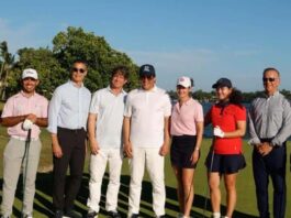 David Collado acompaña a Lorena Ochoa en Casa de Campo