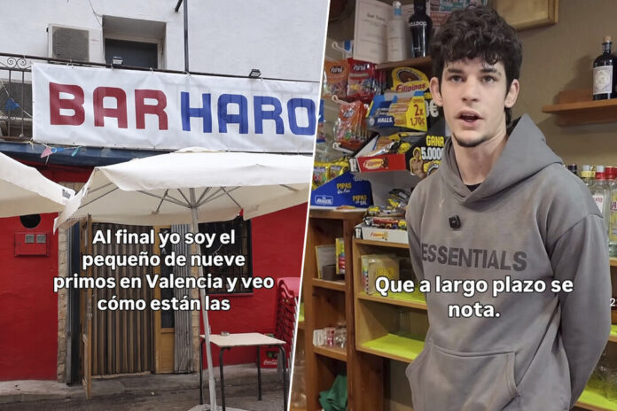 Mario, 23 años, dejó Valencia para abrir un bar en un pueblo de Cuenca de 96 vecinos: 