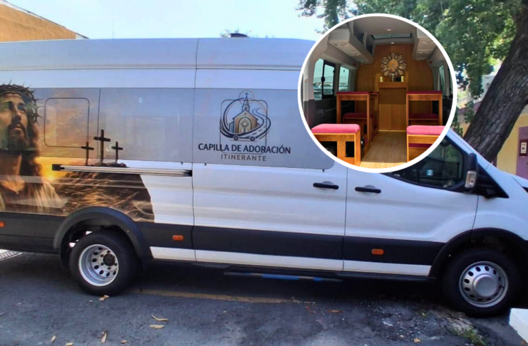 Una camioneta convertida en capilla llevará a Jesús Eucaristía por las calles de Monterrey, México