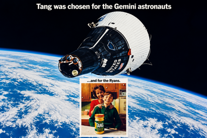 Creíamos que la NASA inventó Tang para los astronautas, pero resultó ser uno de los malentendidos más rentables de la historia espacial