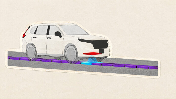La recarga es el gran freno del transporte eléctrico, así que Honda propone una carretera que sea un cargador inalámbrico