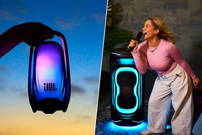Ya son oficiales los nuevos altavoces de JBL, dos opciones diferentes con sonido potente e IA donde la luz tiene mucho protagonismo