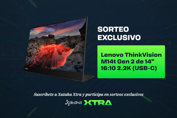¡Últimas horas para participar en el sorteo de un monitor Lenovo ThinkVision M14t Gen 2! Solo para miembros de Xataka Xtra